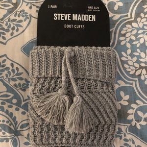 Steve Madden Boot Cuffs- Grey